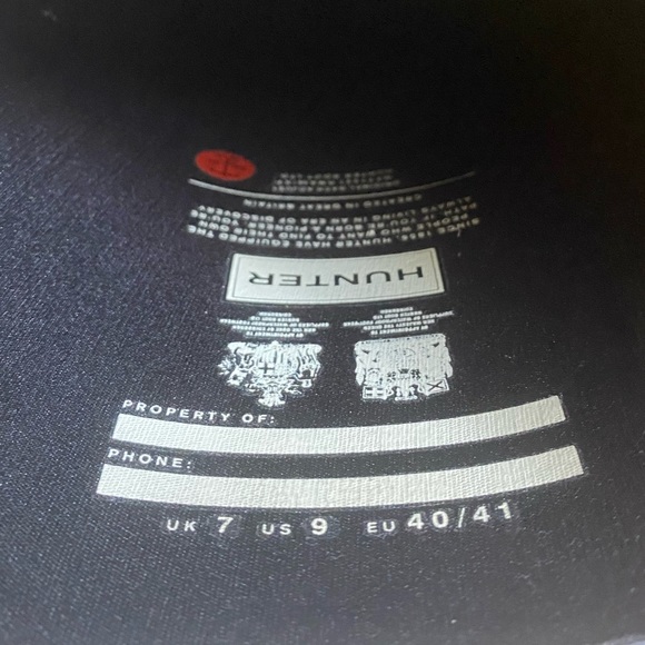 Hunter Women’s Original Back Adjustable Tall Rain Boots in Black - Size 9 - Picture 8 of 16